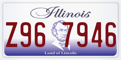 IL license plate Z967946