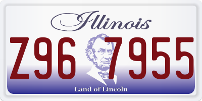 IL license plate Z967955