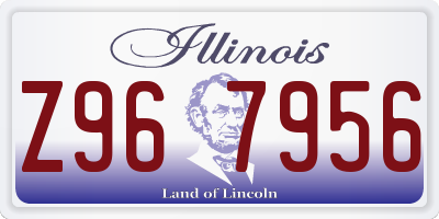 IL license plate Z967956