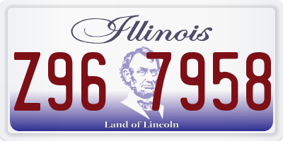IL license plate Z967958