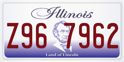 IL license plate Z967962