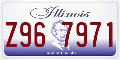 IL license plate Z967971