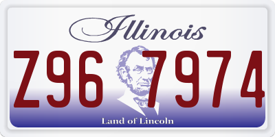 IL license plate Z967974