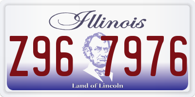 IL license plate Z967976