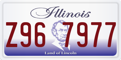 IL license plate Z967977