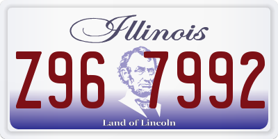 IL license plate Z967992