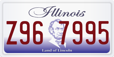 IL license plate Z967995