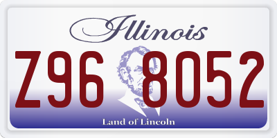 IL license plate Z968052