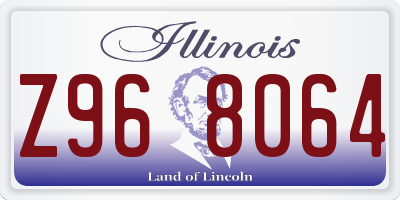 IL license plate Z968064