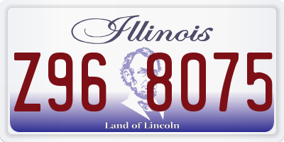 IL license plate Z968075