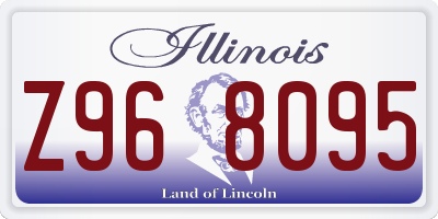 IL license plate Z968095