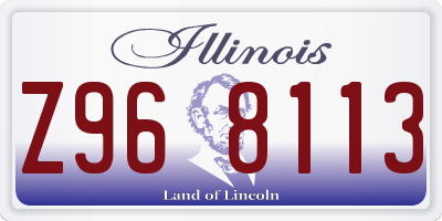 IL license plate Z968113
