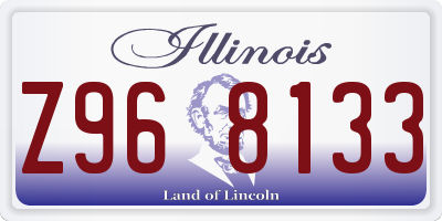 IL license plate Z968133
