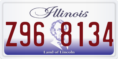 IL license plate Z968134