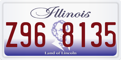 IL license plate Z968135