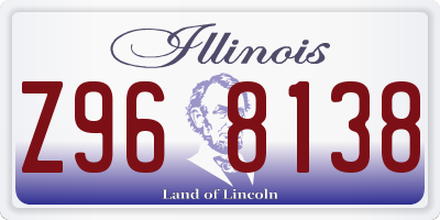 IL license plate Z968138