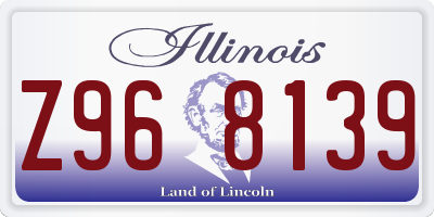 IL license plate Z968139