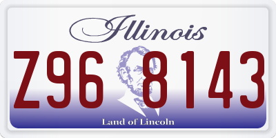 IL license plate Z968143