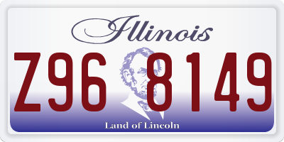 IL license plate Z968149