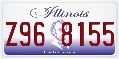 IL license plate Z968155
