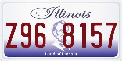 IL license plate Z968157