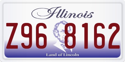 IL license plate Z968162