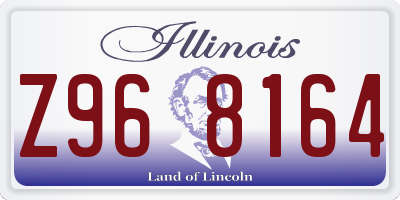IL license plate Z968164