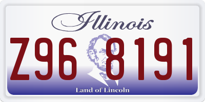 IL license plate Z968191