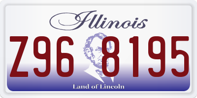 IL license plate Z968195