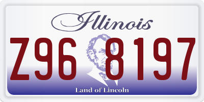 IL license plate Z968197