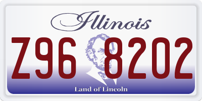 IL license plate Z968202