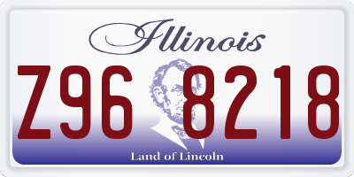 IL license plate Z968218