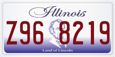 IL license plate Z968219