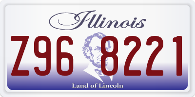 IL license plate Z968221