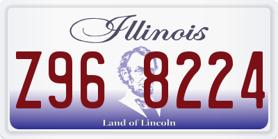 IL license plate Z968224