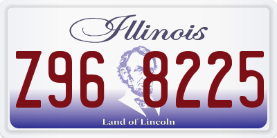 IL license plate Z968225
