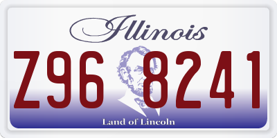 IL license plate Z968241