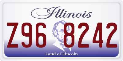 IL license plate Z968242