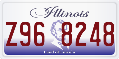 IL license plate Z968248