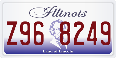 IL license plate Z968249
