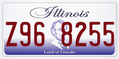 IL license plate Z968255