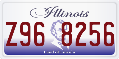 IL license plate Z968256