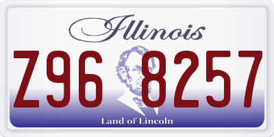 IL license plate Z968257