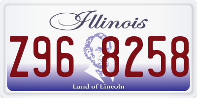IL license plate Z968258