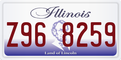 IL license plate Z968259