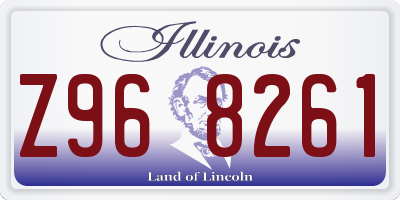 IL license plate Z968261