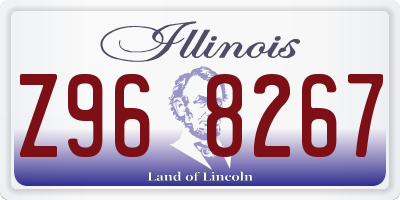 IL license plate Z968267