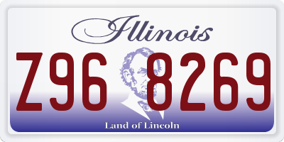 IL license plate Z968269