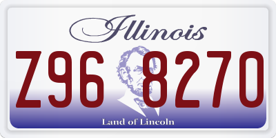 IL license plate Z968270