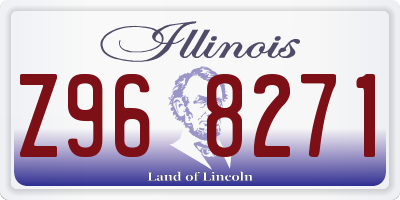 IL license plate Z968271